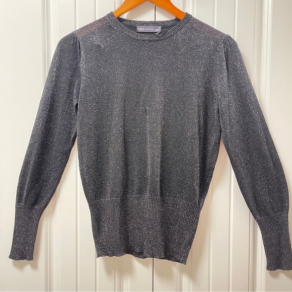 Marks & Spencer Sparkly Knit Jumper Sweater Black - S - Picture 3 of 11